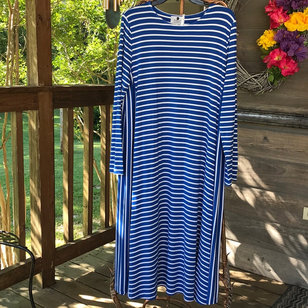 Dainty Jewells knit striped dress